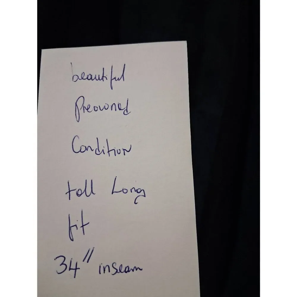 Cos women size 14 black pants tall 34 Inseam wide leg lyocell and linen hi rise